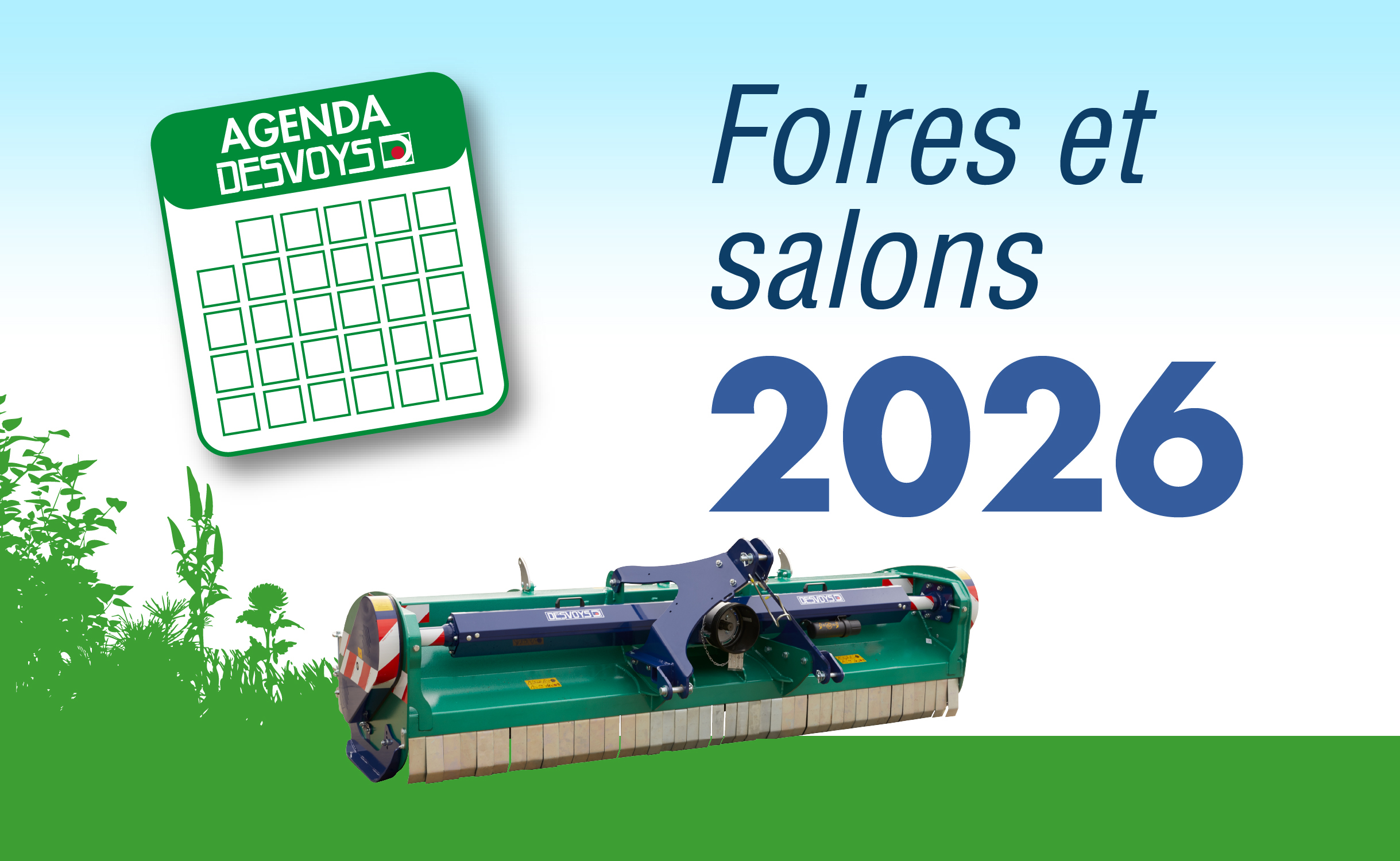 Agenda salons agricoles Desvoys