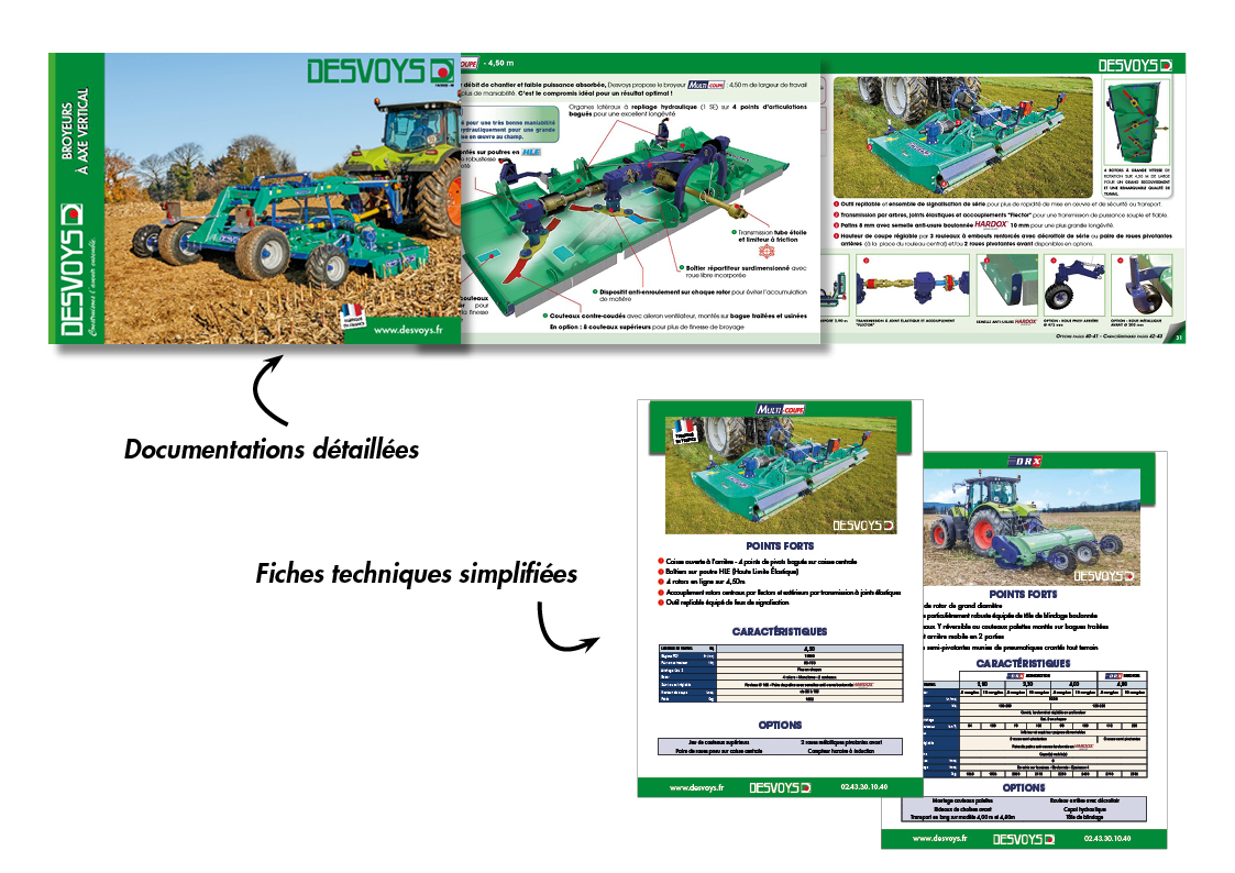Brochures détaillées et simplifiées