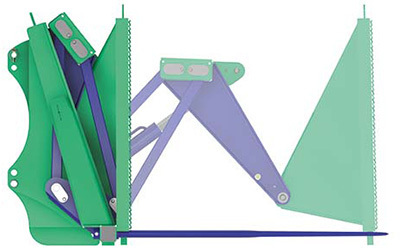 Fourche à éjection std poussoir