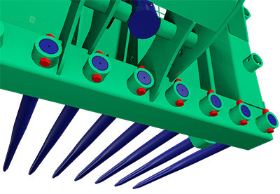 fourche éjection GV dent démontable